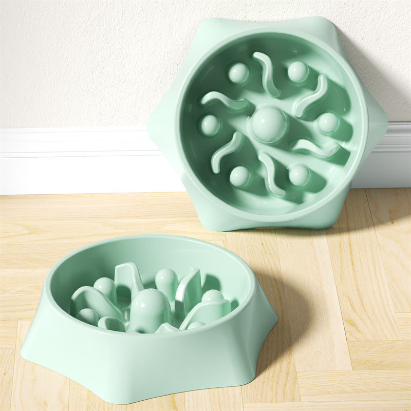 Neck Protection Slow Food Non-slip Easy To Clean Anti-choking Pet Bowl