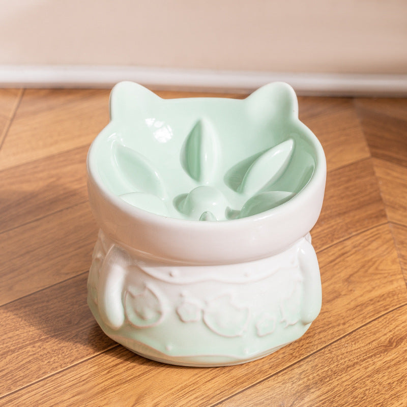 Ceramic Slow Food Slow Food Cat And Dog Bowl Cat Food Bowl