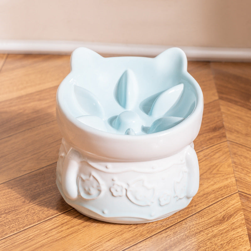 Ceramic Slow Food Slow Food Cat And Dog Bowl Cat Food Bowl