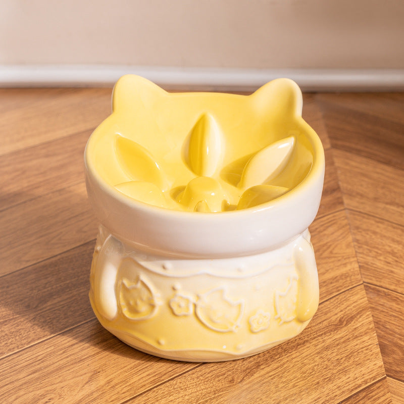Ceramic Slow Food Slow Food Cat And Dog Bowl Cat Food Bowl