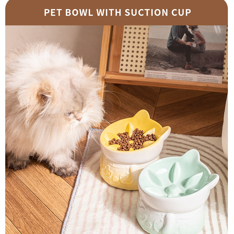 Ceramic Slow Food Slow Food Cat And Dog Bowl Cat Food Bowl