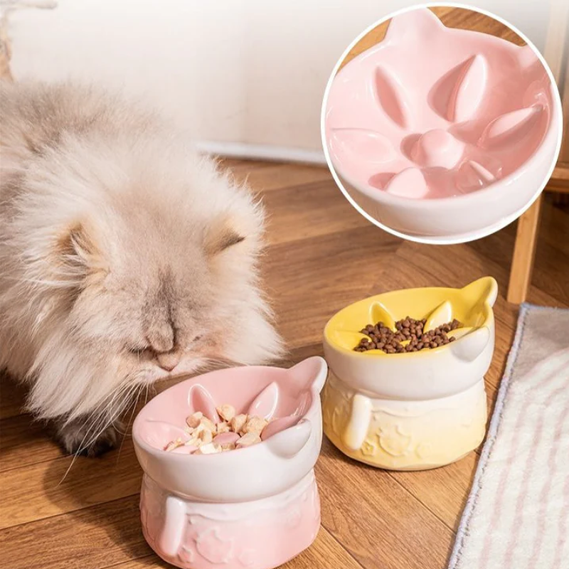 Ceramic Slow Food Slow Food Cat And Dog Bowl Cat Food Bowl