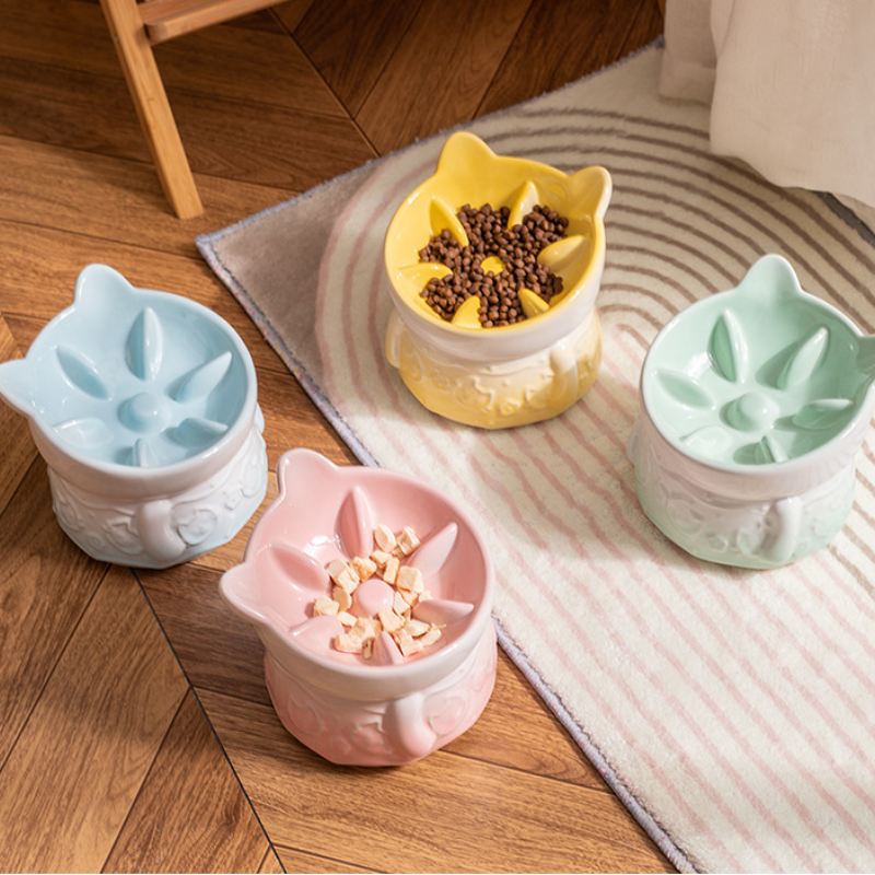 Ceramic Slow Food Slow Food Cat And Dog Bowl Cat Food Bowl