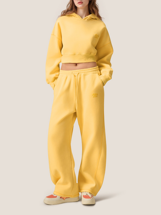 High Waist Sports Hooded Set